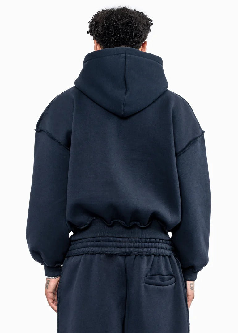 BMS PATCH NAVY HOODIE