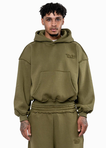 BMS PATCH OLIVE HOODIE