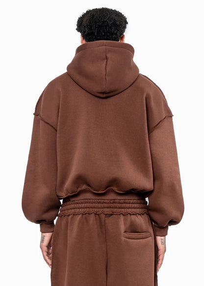 BMS PATCH BROWN HOODIE