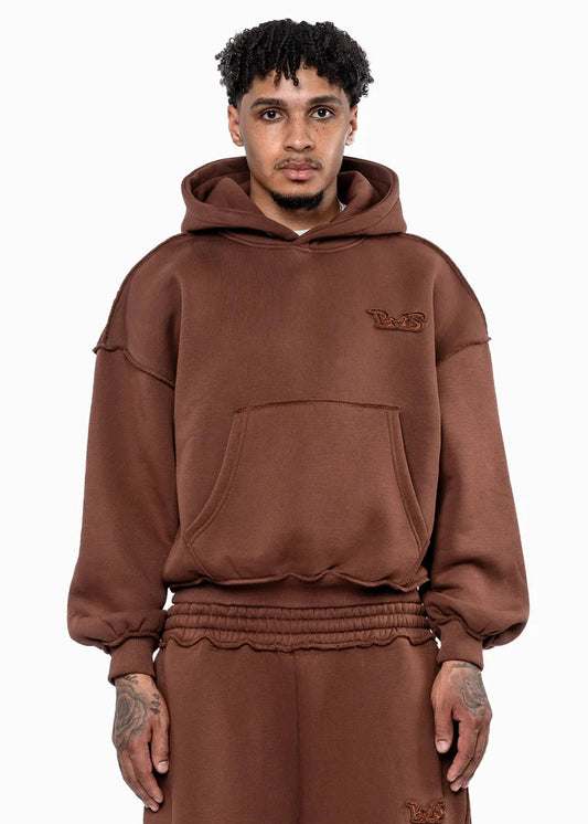 BMS PATCH BROWN HOODIE